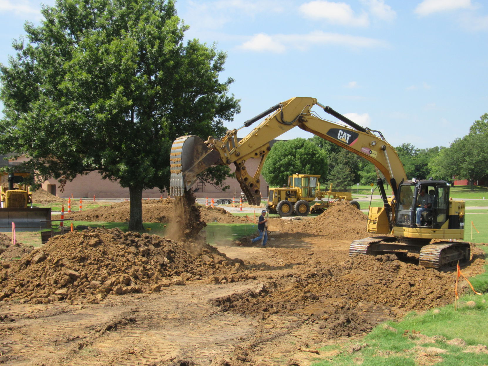 Driveway under construction